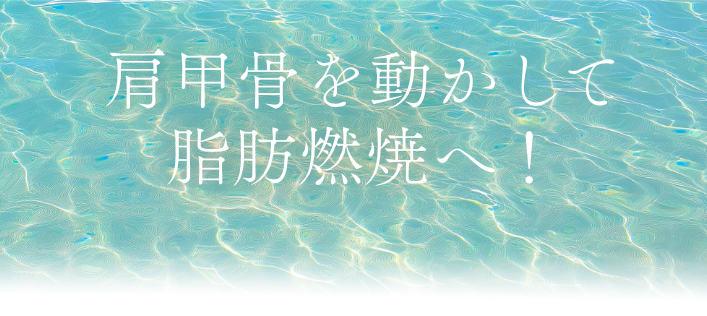 肩甲骨を動かして脂肪燃焼へ！